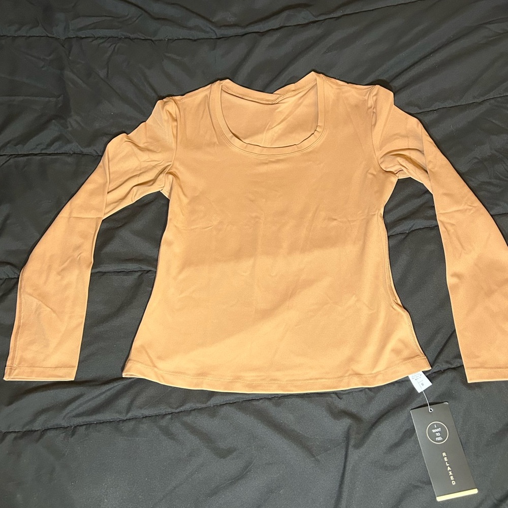 Burnt Orange Long Sleeve Top